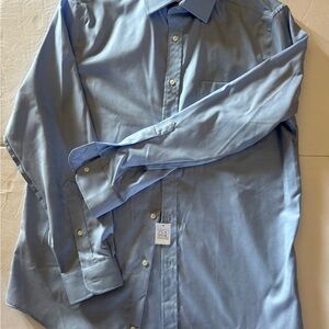 Elegant Sky Blue Men's Dress Shirt